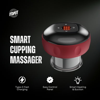 FitNut Smart Cupping Therapy Massager | Heated Suction & Deep Tissue Relief